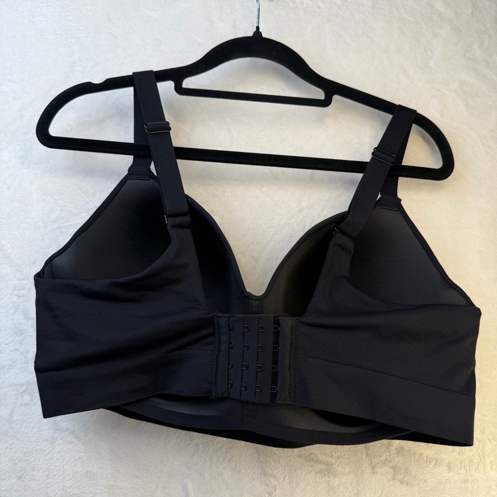 Truekind Wireless Comfort Bra 2XL Black Lightly Padded With Extender - Picture 3 of 4